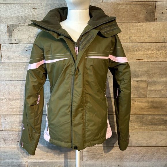 Billabong women’s green snowboarding‎ skiing winter jacket  in size small - Picture 1 of 13